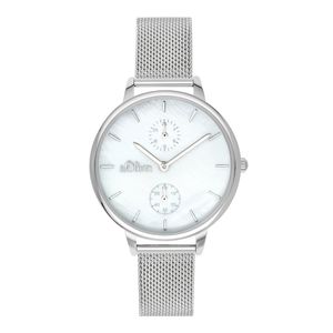 s.Oliver Damen Uhr Armbanduhr Edelstahl SO-3582-MM