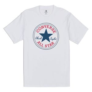 Converse Chuck Patch Tee Herren T-Shirt 10007887 Weiß, Bekleidungsgröße:S