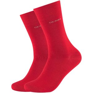2er Pack camano ca-Soft Socken Uni 0041 - true red 35-38