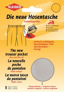 KLEIBER Quick-Ersatzhosentasche Maße: 230 mm x 185 mm hellgrau