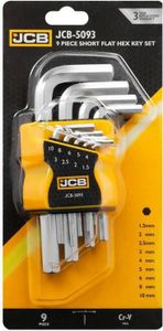 JCB |  Innensechskantschlüssel Set, 9TLG 1,5-10 mm