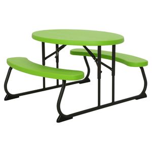 Lifetime Kinder Picknick-Tisch Sitzgruppe klappbar grn/lime, 60132
