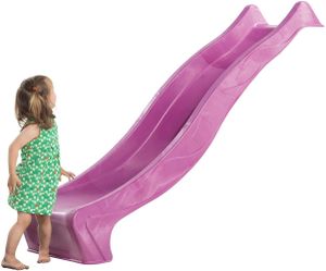 Wellenrutsche 300 cm für Podesthöhe 150 cm Anbau und Wasserrutsche für Spielturm Farbenwahl Farbe Rutsche: Violett