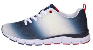 Boras Fashion Sports Uni Sneaker auch in Übergrößen Sprayed white/navy/red 5201-0299, Herren:41 EU