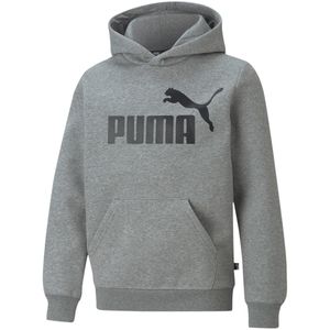 PUMA Essentials Big Logo Hoodie Fleece Jungen medium gray heather 164