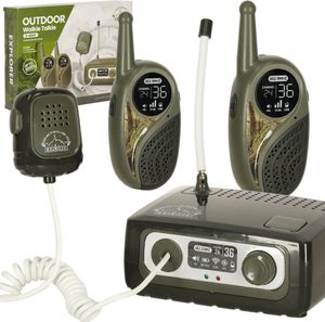 Creative Corner Vysílačka Walkie Talkie s ústřednou pro děti khaki