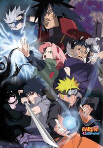 Naruto Shippuden - Group Ninja War - Anime Plakat Poster Druck Grösse 61x91,5 cm