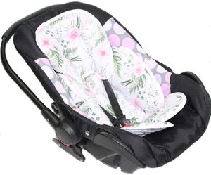Sitzverkleinerer Baumwolle Kind für Auto Kindersitz Baby Schale Einsatz Einlage- 5 - Flowers