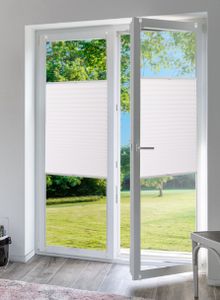 Plissee Easy Fix Klemm Faltrollo blickdicht Fenster Rollo ohne Bohren 80x200 cm