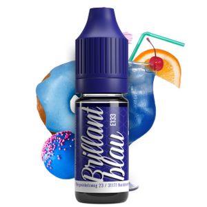 Belissia Lebensmittelfarbe Brilliant Blau 10ml extrem hoch konzentriert. flüssig zum Färben von Getränken. Teig. Toppings und anderen Lebensmitteln