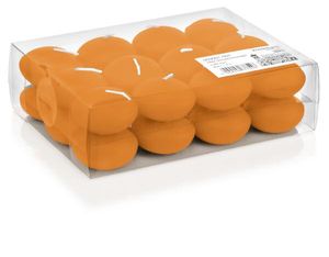 Wiedemann Kerzen Schwimmkerzen Mandarin Ø 45 mm, 24 Stück, rußarm, hochwertiger Docht,  Germany