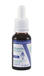 VITARAGNA® Vitamin K2 Forte Tropfen flüssig, K1 und K2 K-Komplex - Menaquinon MK7, hochdosiertes Liquid in MCT-Öl gelöst und bioaktiver MK-7-Form, 20 ml