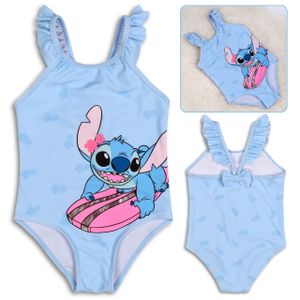 DISNEY Lilo und Stitch, Mädchen Badeanzug, blau, einteilig 12-18 Monate