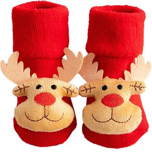 Baby-Mädchen-Jungen-Slipper, Socken, weicher Winter, Kinder-Weihnachtssocken(Stil 1)