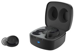 Motorola Lifestyle Vervebuds 100 - Bluetooth In-Ear Kopfhörer (kabellos) - 14 Std - IPX5 Waterproof - Kompatibel mit Alexa, Siri und Google Assistant - Schwarz