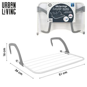 Urban Living Balkon- und Heizungs-Wäscheständer Wäschetrockner 117138