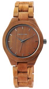 Excellanc Damen Uhr Holz Armbanduhr 1800171-003 braun
