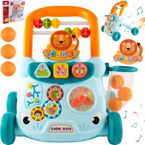 Malplay Kinderwagen Lauflernwagen Interaktiver Lerntisch Musiktafel grün Basketballkorb mit Bälle Malplay Kinderwagen Lauflernwagen Interaktiver Lerntisch Musiktafel grün Basketballkorb mit Bälle