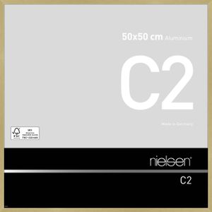 Nielsen Aluminium Bilderrahmen C2, 50x50 cm, Struktur Gold Matt