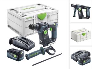 Festool BHC 18-Basic Akku Bohrhammer 18 V 1,8 J SDS Plus Brushless + 1x Akku 5,0 Ah + Ladegerät + Systainer