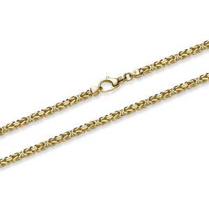 Goldkette Königskette Länge 19cm - Breite 3,5mm - 585-14 Karat Gold