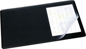 Podložka na stôl DURABLE s priehľadnou fóliou 40x53cm čierna