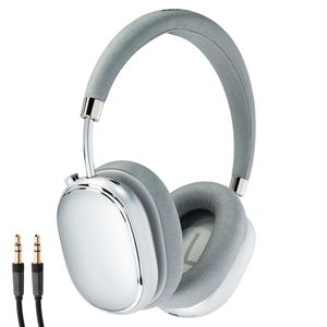 MEDION E62474 Over Ear Kopfhörer mit ANC (Kabellos, Bluetooth, Active Noise Cancelling, Mikrofon, Freisprechfunktion, Akku, USB-C) Silber