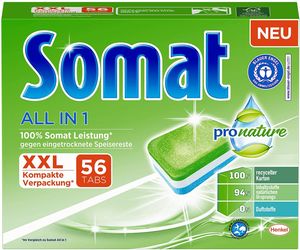 Somat All in 1 Pro Nature Spülmaschinen Tabs 56 Tabs Spülmittel Spülen Reinigung