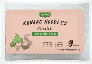 Elf-Family XXXL 12*1.34kg/ATG 1kg Gastro-Packung Shirataki Nudeln von Konjak für Vegan, Ketogene Ernährung, Low Carb Rezepte- Spaghetti MHD:26.05.2025