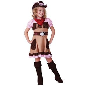 Bristol Novelty Kinder Cowgirl-Kostüm BN2100 (M) (Braun)