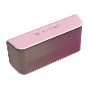 Outdoor Home Office Tragbarer Freisprechanrufe drahtlose Bluetooth-kompatible Subwoofer-Lautsprecher-Rosa