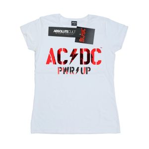 AC/DC - "PWR UP Photo Logo" T-Shirt für Damen BI4809 (M) (Weiß)
