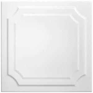 Deckenplatten aus Styropor XPS - WeißeNachbildungplatten leicht & formfest - (2QM Sparpaket NR.03 50x50cm) Feuchtraum Decke Wand Deckenverkleidung weiß