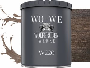 Dickschichtlasur 2in1 Holzlasur Holzschutzlasur außen und innen W220 Nussbaum - 750ml Dickschichtlasur 2in1 Holzlasur Holzschutzlasur außen und innen W220 Nussbaum - 750ml