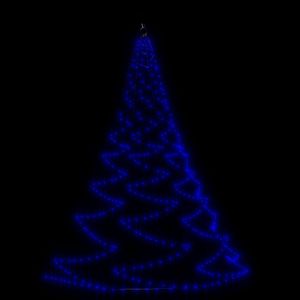 vidaXL LED nástenný strom s kovovým háčikom 720 LED modrá 5 m vnútorný vonkajší