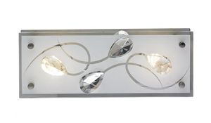 ESTO ALEXA LED Wand & Deckenleuchte 2-flg. chrom, satiniert, klar,LED Platine,A+,740002-2