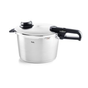 Fissler Vitavit Premium / Schnellkochtopf (8 L, Ø 26 cm) Edelstahl-Dampfkochtopf,4-Garstufen, inkl. Einsatz - Induktion