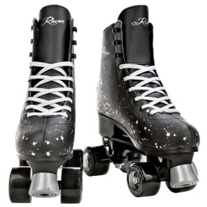 RAVEN Rollschuhe Roller Skates Noa Black LED-Rollen leuchtende Räder 35-38 verstellbar