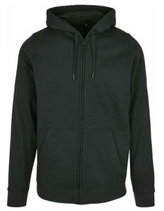 Basic Zip Hoody - Kapuzen Sweatjacke - Farbe: Black - Größe: 4XL