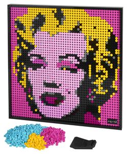 LEGO 31197 Art Andy Warhol’s Marilyn Monroe Set, Poster für Sammler, Wanddekoration, DIY Puzzle für Erwachsene