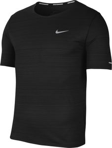 Nike M Nk Df Miler Top Ss Black/Reflective Silv L Nike M Nk Df Miler Top Ss Black/Reflective Silv L