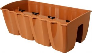 Nohel Garden Truhlík CROWN na zábradlí plastový 58x28cm