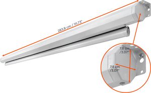 celexon basic Tension-Leinwand 110" | 240x135cm 16:9 | elektrische Full-HD 4K Beamerleinwand mit Seilspannsystem für Heimkino und Büropräsentationen | Decken-/Wandmontage möglich | inkl. Fernbedienung