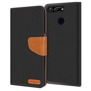 Puzdro na mobilný telefón Honor View 20 Puzdro Wallet Flip Case Ochranný kryt Fabric Cover