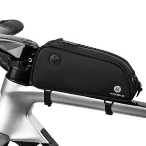 ROCKBROS Fahrrad Rahmentasche mit Kopfhörerkabel-Loch Oberrohrtasche 1,3L