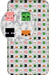 Minecraft Spannbettuch Adventure Einzel 90 x 200 cm
