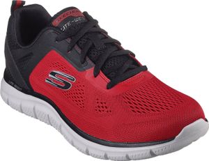 Skechers Sport Mens Track - Broader Sneakers Men Rot-Schwarz 232698 RDBK , Schuhgröße:46 EU