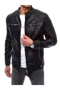 Dstreet Lederjacke für Männer Neen schwarz 3XL
