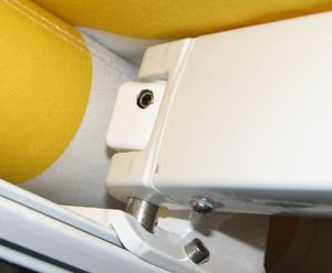 Elektrische Kassettenmarkise H123, Markise Vollkassette 4,5x3m  Polyester Grau/Weiß
