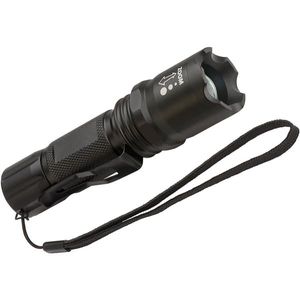 Brennenstuhl Taschenlampe LED LuxPremium / Taschenleuchte mit Batterien und CREE-LED (250 lm, umfangreiche Licht-Funktionen) schwarz